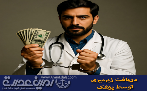 دریافت زیرمیزی توسط پزشک